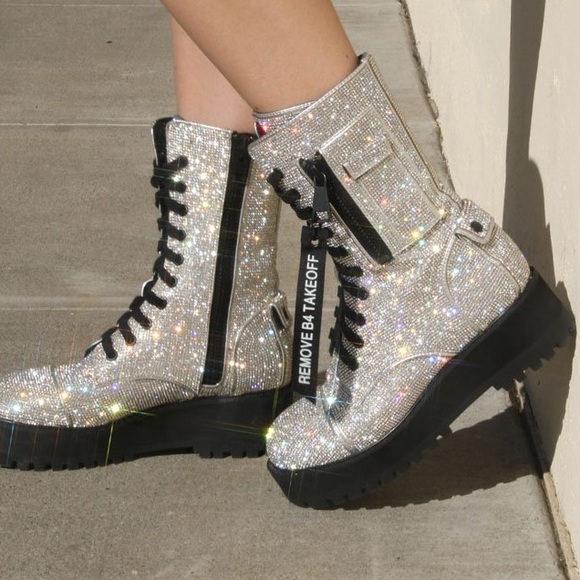 Dolls Kill Shoes - Dolls Kill Billionaire Bling Boot